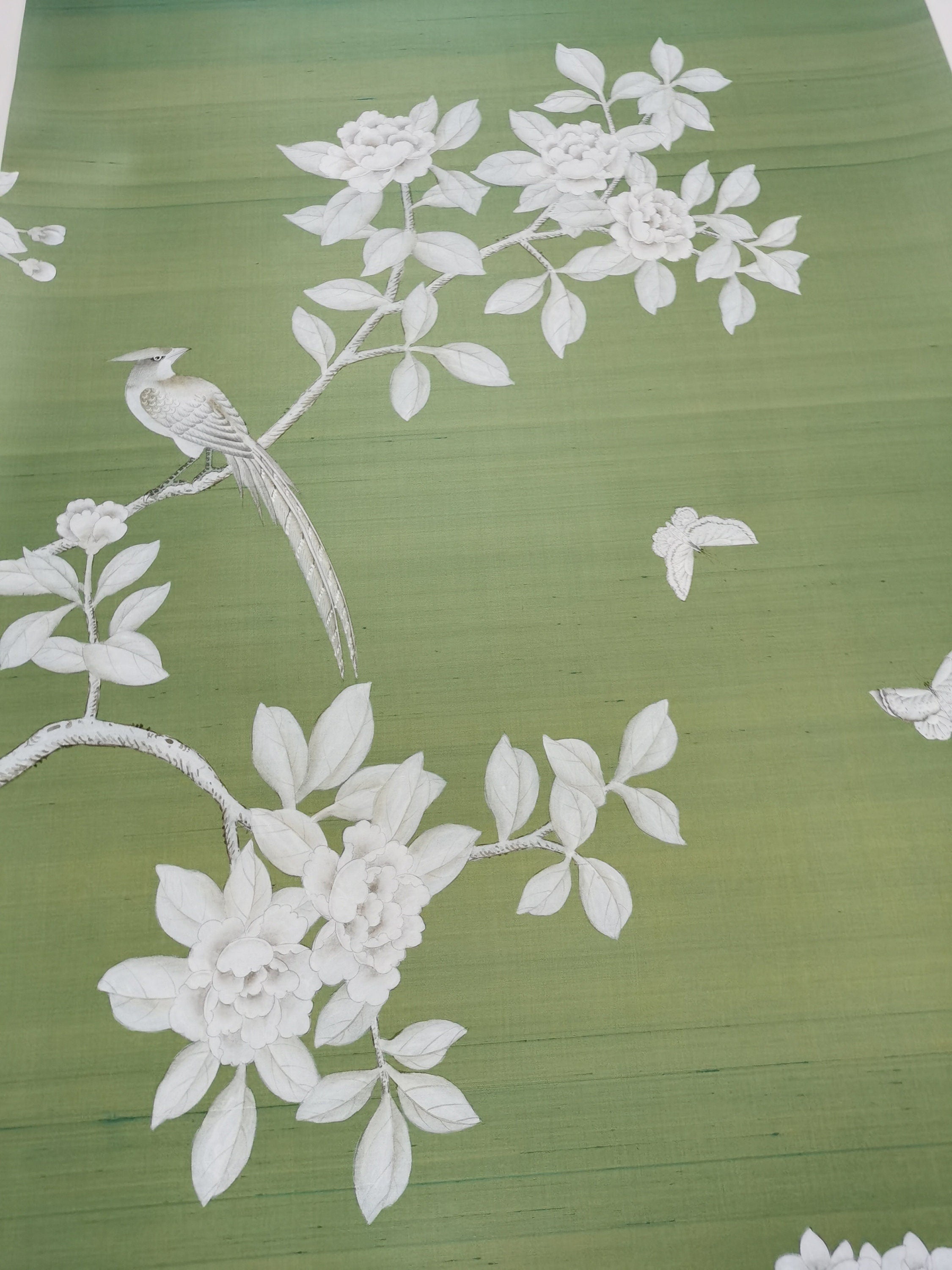 G-031 Lingering Garden on Paper Custom Color on CS Shot Silk CS-37