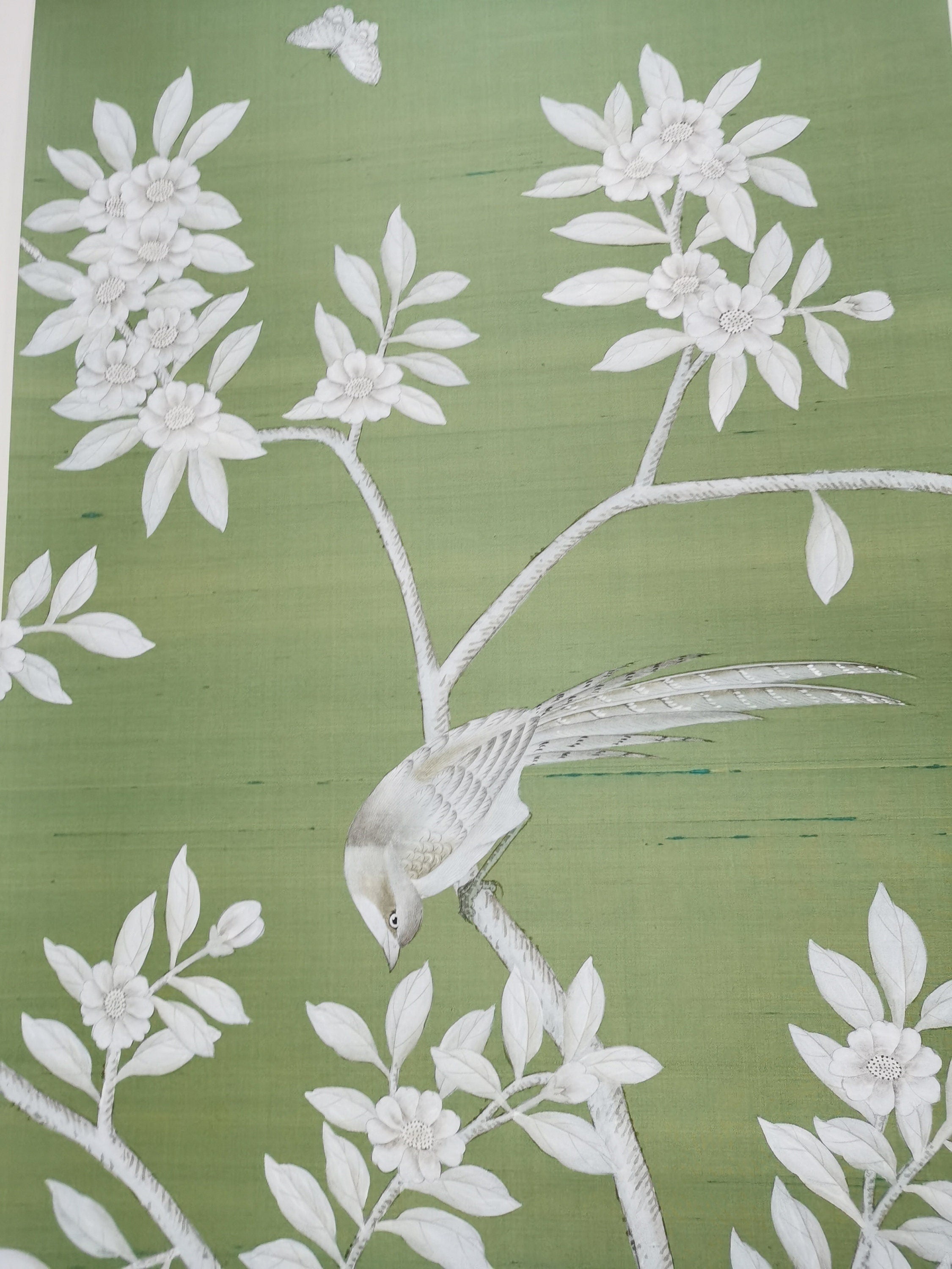 G-031 Lingering Garden on Paper Custom Color on CS Shot Silk CS-37